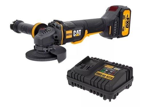 Amoladora Angular 115mm Caterpillar 18v Batería Cargador 4.0Ah