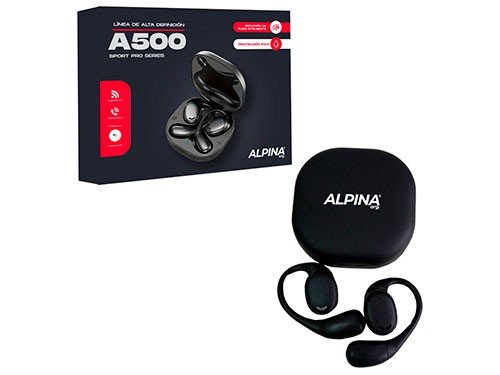 AURICULARES INALAMBRICOS DEPORTIVOS GANCHO BLUETOOTH 5.3 ALPINA A500