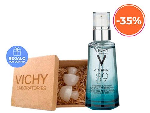 Concentrado Mineral 89 Booster Hidratante 50ml Vichy + Regalo Guasha