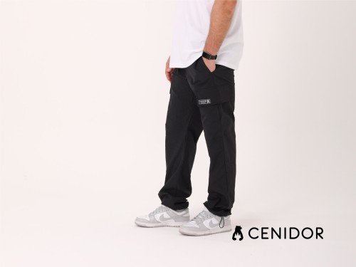 Pantalón Jogger Parachute Negro Cenidor 15% OFF