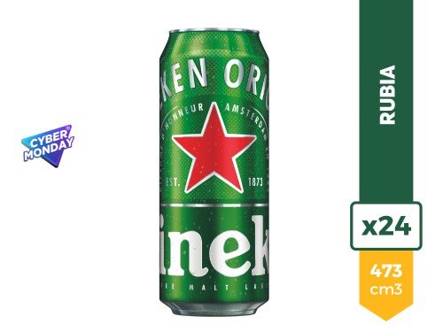 Cerveza Heineken 473cc x 24