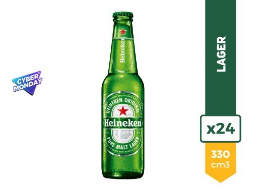 Cerveza Heineken 330ml x24