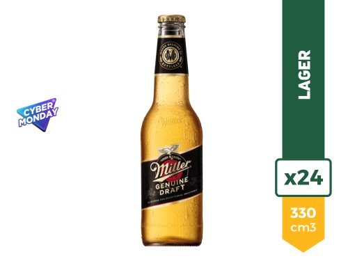 Cerveza Miller 330ml Porron x 24