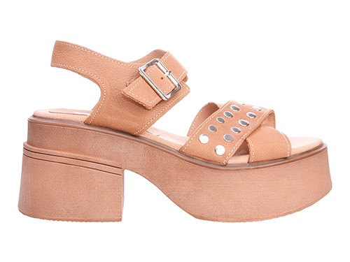 Sandalias Pigat Mujer Cruzada Con Tachas