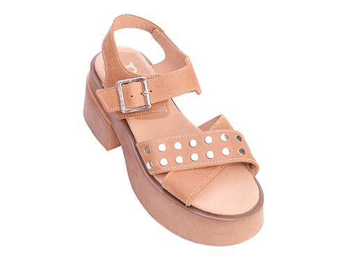 Sandalias Pigat Mujer Cruzada Con Tachas