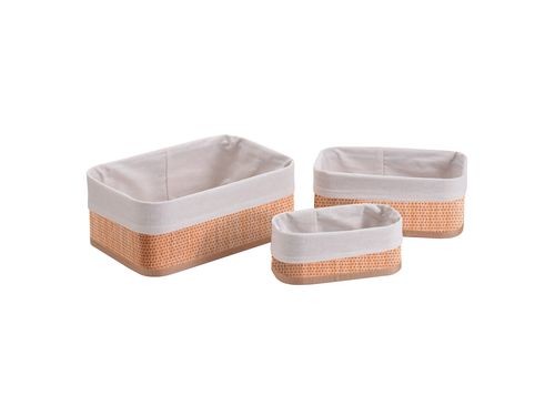 Set De 3 Canastos De Bamboo