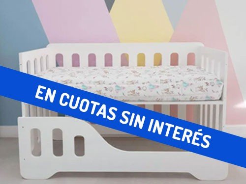 Cuna Jazmin Cama Montessori y Colecho Laqueada Blanca