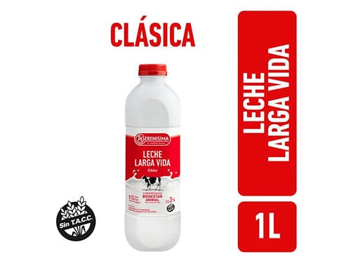 Leche Larga Vida La Serenísima Clásica 1 L llevas 3x2