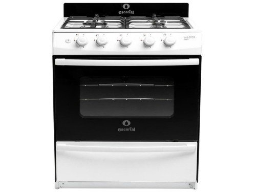 Cocina Escorial Master Style Blanca Electrica & A Gas 4 Horn