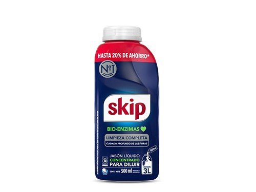 Jabon Liquido Skip Para Diluir Bio Enzimas Botella X 500 Ml