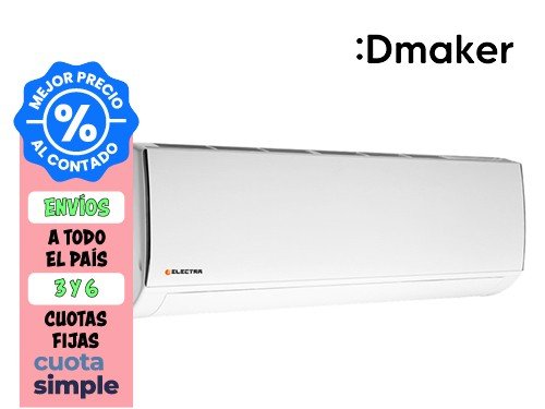 AIRE ACONDICIONADO SPLIT FRÍO/CALOR ELECTRA 5300W ENTRDO53TC 4558 FG