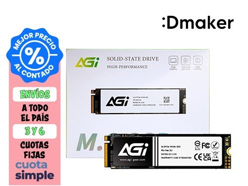 DISCO INTERNO SSD 256GB AGI M.2 - 4 PCIE GEN 3