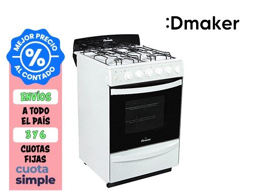 COCINA FLORENCIA MULTIGAS 5536 BLANCA 56CM EFICIENCIA ENERGETICA A