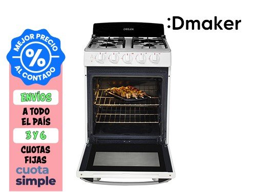 COCINA MULTIGAS 55CM DREAN BLANCA CD5502AB  C/ENCENDIDO ELECTRONICO 