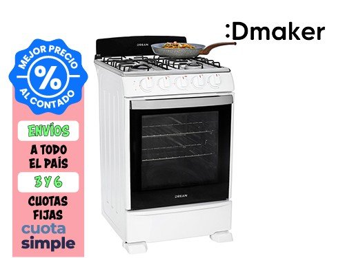 COCINA MULTIGAS 55CM DREAN BLANCA CD5502AB  C/ENCENDIDO ELECTRONICO 