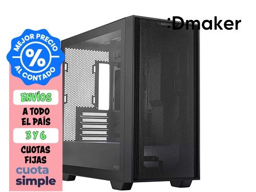 GABINETE GAMER ASUS A21 MICRO ATX-ITX VIDRIO LATERAL NEGRO