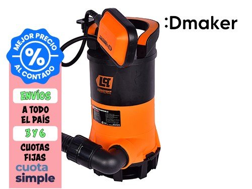 BOMBA SUMERGIBLE LUSQTOFF 0.5HP 250W 108L/MIN