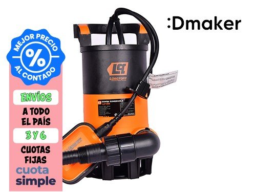 BOMBA SUMERGIBLE LUSQTOFF 0.5HP 250W 108L/MIN