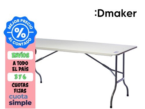 MESA DE CAMPING PLEGABLE LUSQTOFF PVC