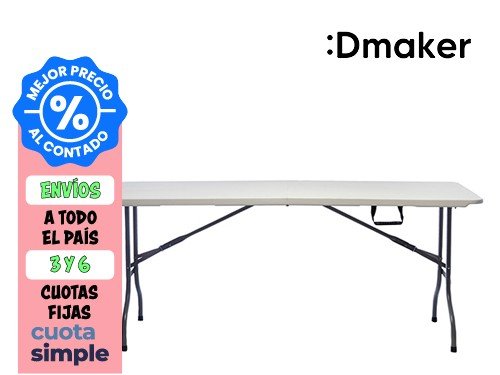 MESA DE CAMPING PLEGABLE LUSQTOFF PVC