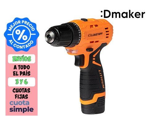 TALADRO ATORNILLADOR INALÁMBRICO LUSQTOFF 1050RPM