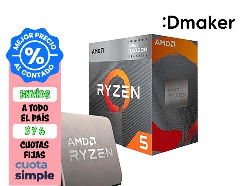 MICROPROCESADOR AMD RYZEN 5 4600G HEXA CORE 3.7 GHZ - 4.2 GHZ -BOX