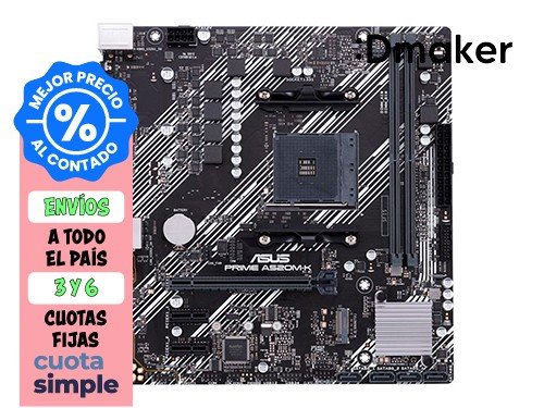 MOTHERBOARD ASUS PRIME A520M-K AM4 DDR4 M.2 - PCIe 3.0 - PCIe 4.0