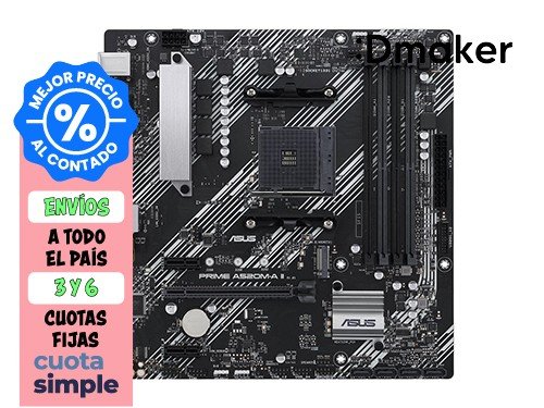 MOTHERBOARD ASUS PRIME A520M-A II AM4 DDR4 AURA SYNC - RGB - PCIe 5.0