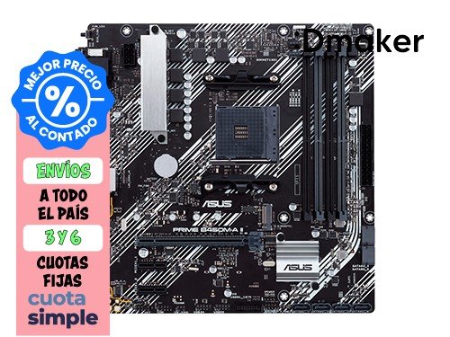 MOTHERBOARD ASUS PRIME B450M-A II - CSM AM4 DDR4 - PCIe 3.0