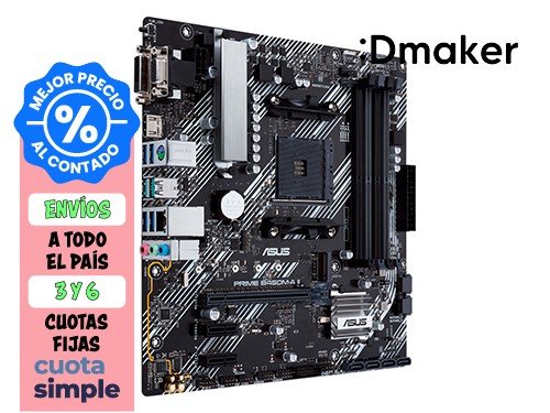 MOTHERBOARD ASUS PRIME B450M-A II - CSM AM4 DDR4 - PCIe 3.0