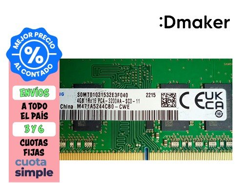 MEMORIA RAM 4GB DDR4 3200MHZ BIWIN NOTEBOOK 