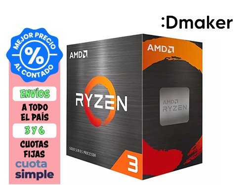 MICROPROCESADOR AMD RYZEN 3 5300G AM4 QUAD CORE 4GHZ - 4.1GHZ