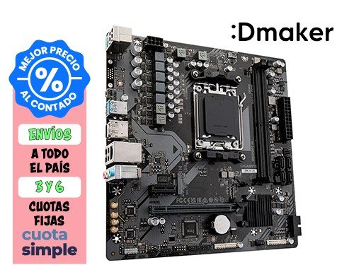 MOTHERBOARD GIGABYTE ULTRA DURABLE A620M-H 1.0 - AM5 DDR5 - 3 PCIE 4.0