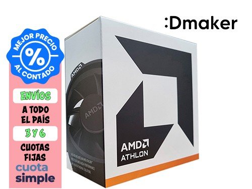 MICROPROCESADOR AMD ATHLON 3000G DUAL CORE 3.5GHZ - RADEON VEGA3