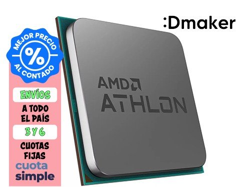 MICROPROCESADOR AMD ATHLON 3000G DUAL CORE 3.5GHZ - RADEON VEGA3