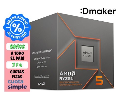 MICROPROCESADOR AMD RYZEN 5 8500G AM5 HEXA CORE 3.5 GHZ- 5.0 GHZ -BOX