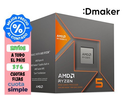 MICROPROCESADOR AMD RYZEN 5 8600G AM5 HEXA CORE 4.3 GHZ- 5.0 GHZ -BOX