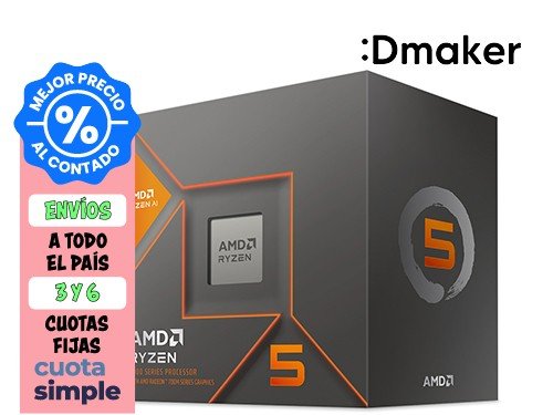 MICROPROCESADOR AMD RYZEN 5 8600G AM5 HEXA CORE 4.3 GHZ- 5.0 GHZ -BOX