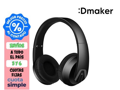 AURICULAR INALÁMBRICO ON EARS ARGOMTECH ULTIMATE BLUETOOTH BASS NEGRO