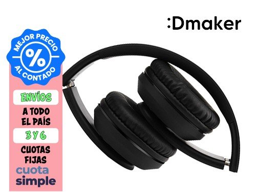 AURICULAR INALÁMBRICO ON EARS ARGOMTECH ULTIMATE BLUETOOTH BASS NEGRO