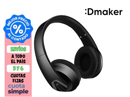 AURICULAR INALÁMBRICO ON EARS ARGOMTECH ULTIMATE BLUETOOTH BASS NEGRO