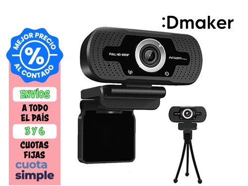 WEBCAM ARGOMTECH CAM40 FHD 1080P GRAN ANGULAR CON MICRÓFONO - NEGRO