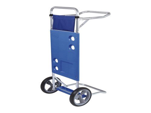 Carrito Mesa Plegable Porta Sillas Aluminio Mor 2495 Azul