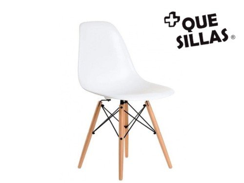 Silla Eames nordica patas de Madera