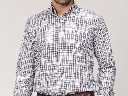 Camisa regular fit a cuadros-Huapi