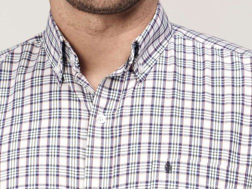 Camisa regular fit a cuadros-Huapi