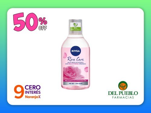 Agua Micelar Bifásica Nivea Rose Care x 400 ml