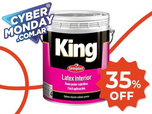 King latex interior blanco 20 lts