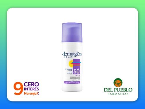 Protector Solar Dermaglos Facial FPS50 Sin Color x 50 gr