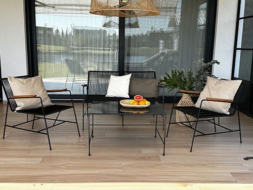 Set de sillones con mesa para exterior modelo Buenos Aires completo